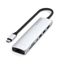 Miniatyrbild 1 av 7: Satechi 7-i-1 HUBB USB-C Slim Multiport Adapter med Ethernet - Silver