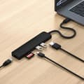 Miniatyrbild 3 av 9: Satechi 7-i-1 HUBB USB-C Slim Multiport Adapter med Ethernet - Svart