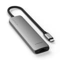 Miniatyrbild 1 av 9: Satechi 7-i-1 HUBB USB-C Slim Multiport Adapter med Ethernet - Rymdgrå