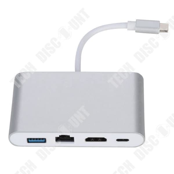 TD® USB-adapter med USB 3.1-uttag, USB och RJ45-anslutning Trådbunden kringutrustning Projektioner Spel Hög upplösning Bra kvalitet