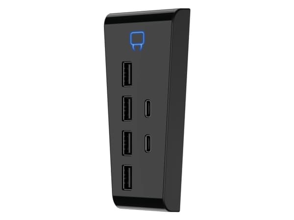 Venom PS5 USB Hub, USB 2.0 Type-A, USB Type-C, Black, PlayStation 5, 1 pc(s), Plastic
