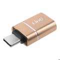 Miniatyrbild 1 av 5: Kompakt och praktisk OTG USB till USB C-adapter LinQ Guld