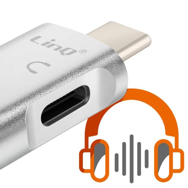 OTG USB och USB C till USB C Snabba Datatransfer LinQ Silver