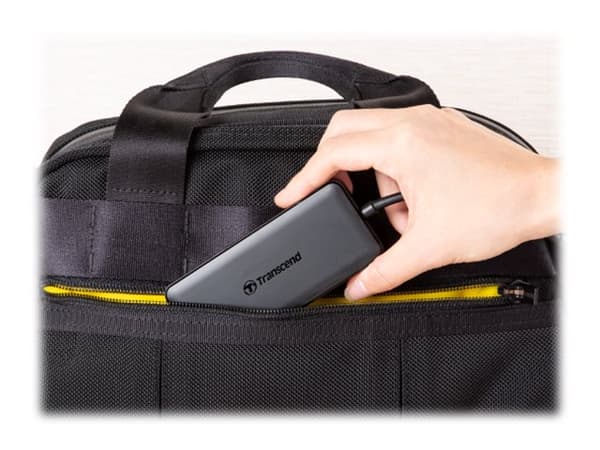 Transcend 6-in-1 USB Type-C Hub HUB5C - Keskitin - 2 x USB 3.1 Gen 1 + 1 x USB 3.1 Gen 2 + 1 x USB-C (virtalähde) - pöytäkone