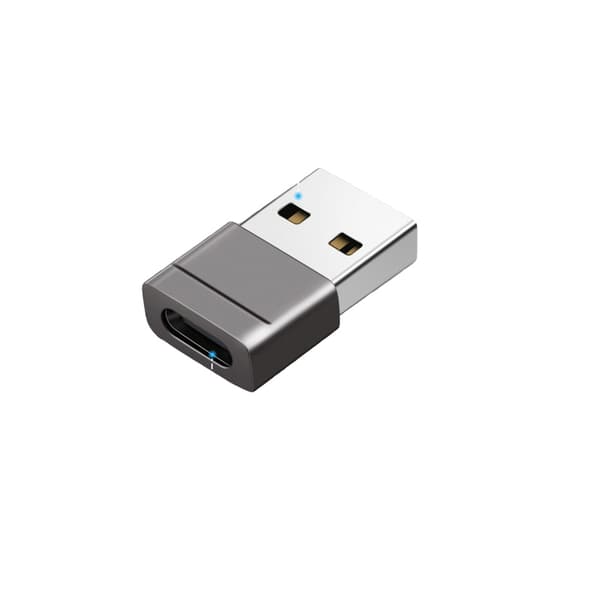 INF USB til Type C Adapter - Space Gray - 2 pakke