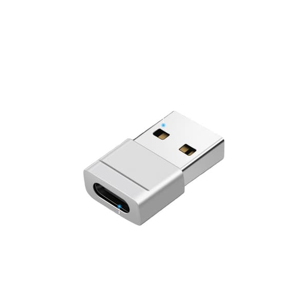 INF Kompakti USB - Type C -sovitin - Moonlight Silver 2-pakkaus