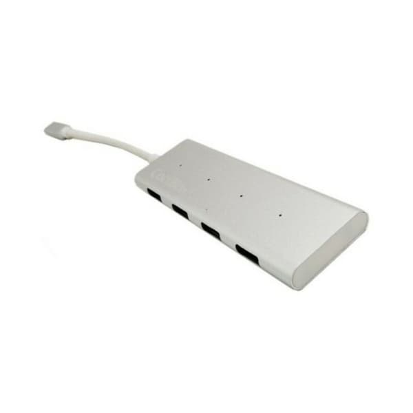 USB-HUB C CoolBox COO-HUC4U3 Aluminium