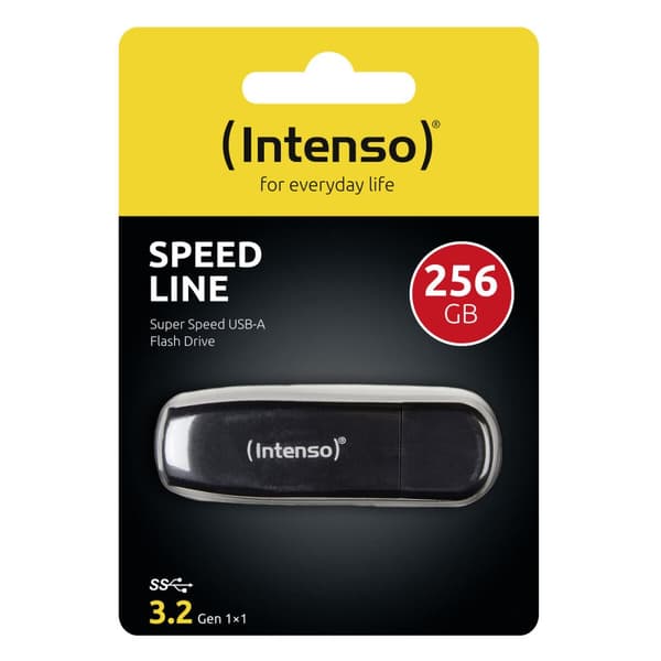 USB-minne INTENSO 3533492 256 GB USB 3.0 Svart 256 GB Svart