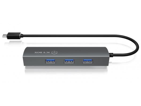ICY BOX IB-HUB1406-C USB 3.2 Gen 1 (3.1 Gen 1) Type-C Anthracite