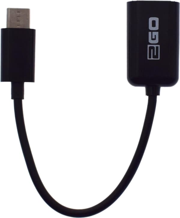 2GO 795815 USB-kabel 0,145 m USB A USB C Svart (795815)