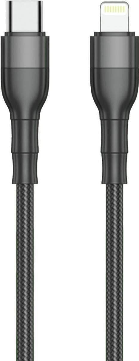 2GO 797307 USB-kaapeli 1 m USB C Lightning Black (797307)
