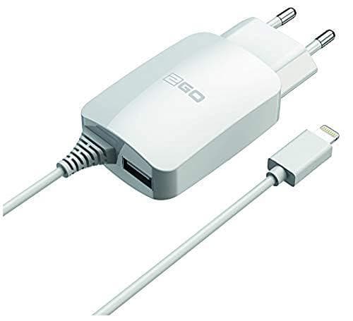 2GO oplader 110V-240V 2100mA, til Apple Lightning 2GO kabel, hvid, til iPhone, 797166 Hvid