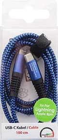 Miniatyrbillede 3 af 3: 2GO 797196 USB-kabel 1 m USB C Lynblå (797196)
