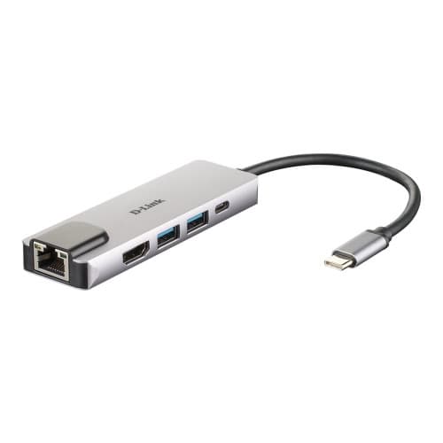 D-Link DUB-M520 - dockningsstation - USB-C / Thunderbolt 3 - HDMI - 1GbE