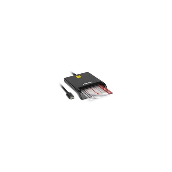 Smartkortläsare - HAMLET - HUSCR311C - USB-C 3.2 Gen 1 - 0,3 m - Svart Svart