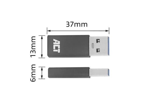 ACT USB-A hane till USB-C hona adapter