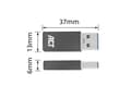 Miniatyrbild 3 av 4: ACT USB-A hane till USB-C hona adapter