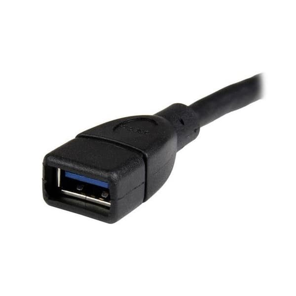 USB 3.0 A till A förlängningskabel / 15cm - 15cm USB A till USB A förlängningskabel - M / F - Svart - USB3EXT6INBK
