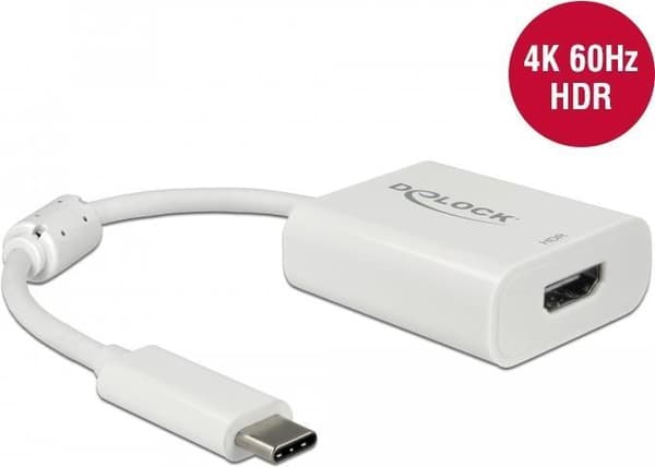 DeLOCK - Ekstern videoadapter - VL100 / MCDP2900 - USB-C - HDMI - hvid (63937)