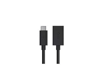 Linksys Belkin - USB-sovitin - 24-nastainen USB-tyyppi C (M) - 9-nastainen USB-tyyppi A (W) - 12,7 cm (USB 3.0) - musta (F2CU036BTBLK)