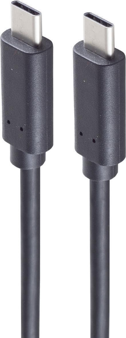 shiverpeaks ®-BASIC-S--USB-C anslutningskabel--USB-kabel 3.2 USB typ C-kontakt till USB typ C-kontakt, Gen 2x2 vit, 0,25 m (BS13-48006)