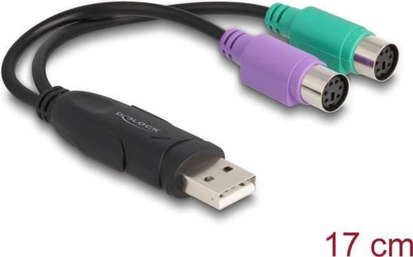 Delock USB til PS/2-adapter (61051)