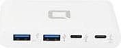 DICOTA USB-C Portable Hub 4-i-1 - Hub - 2 x USB-C + 2 x SuperSpeed USB - Desktop