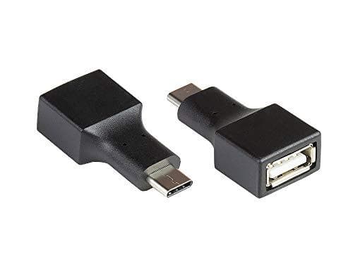 Gode forbindelser USB 2.0 adapter - USB-C stik til stik A - forgyldte kontakter - højhastigheds, op til 480 Mbit/s dataoverførselshastighed - sort, US
