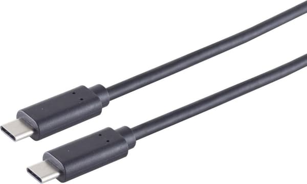 S/CONN maksimaalinen liitettävyys USB-C-liitäntäkaapeli -- USB-kaapeli 3.2 USB Type C uros USB Type C uros, Gen 2x2 valkoinen, 1m (13-48026)