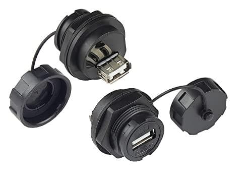 Alcasa IC04-U206. Kontakt: USB A, Produktens färg: Svart, Kontakt kön: Hona (IC04-U206)