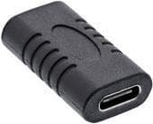 InLine - USB-adapter - USB-C (F) til USB-C (F) - USB 3.1 Gen 2 - 3 A - Sort (35808)