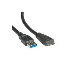 ROLINE - USB-kabel - 9-stifts USB typ A (M) - 10-stifts mikro-USB typ B (M) - 15 cm (USB 3.0) - svart (11.02.8876)