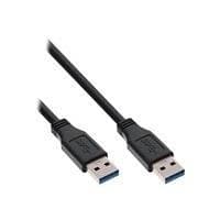 InLine - USB-kabel - 9-benet USB Type A (M) - 9-benet USB Type A (M) - 1,0 m (USB / USB2.0 / USB3.0) - Sort (35210)