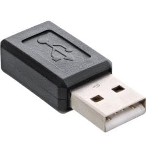 InLine - USB Adapter - Micro USB Type B (F) til USB (M) - USB2.0 - Sort (31612)