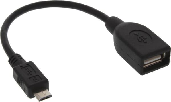 InLine 31606 USB kabel 0,15 m USB A Micro USB B Sort
