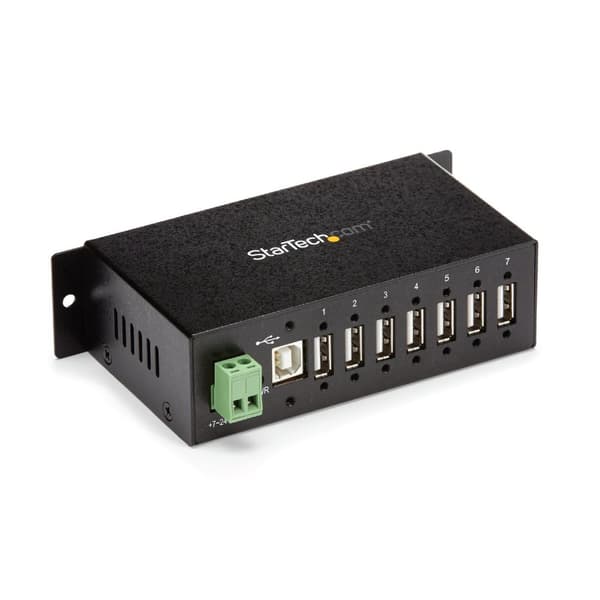 StarTech Monterbar Robust industriell 7-portars USB-hubb
