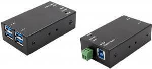 Exsys EX-1180HMS - Hub - 4 x SuperSpeed USB3.0 - Desktop, DIN-skena monterbar (EX-1180HMS)