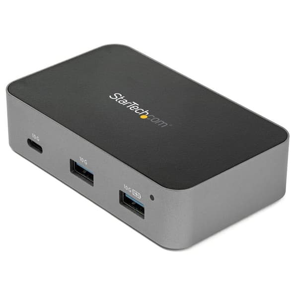 StarTech.com HB31C3A1CS 4-portars USB-C-hubb (10 Gbps, 3x USB-A och 1x USB-C, 1 m värdkabel, strömförsörjd, med strömförsörjning) - Hub - 1x USB-C + 3
