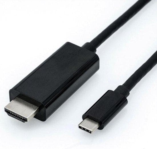 ROLINE 11.04.5841 2 m USB C HDMI musta videokaapelisovitin (11.04.5841)