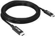 Club3D CAC-1579 USB4 Gen3x2 Typ-C dubbelriktad kabel 8K60Hz eller 4K120Hz, Data 40Gbps, PD 240W(48V/5A) EPR St/St 3m