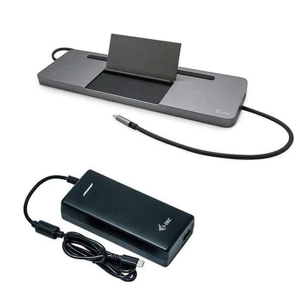 i-tec Metal USB-C Ergonomic 4K 3x Display -telakointiasema virransyötöllä 85 W + yleislaturi 112 W