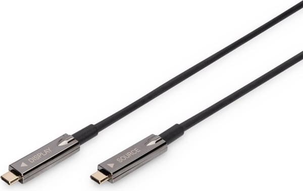 Digitus AK-330160-200-S USB-kabel 20 m USB 3.2 Gen 1 (3.1 Gen 1) USB C Sort
