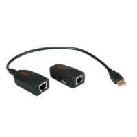 ROLINE USB 2.0 forlængelse via RJ45, max. 50 m (12.04.1100)
