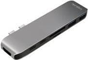 Logilink USB-C 7-in-1 monitoimikeskitin - Telakointiasema - USB-C (UA0302)