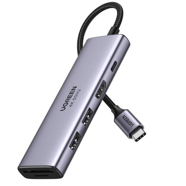 UGREEN 6-in-1 USB-C-keskitin (60384)