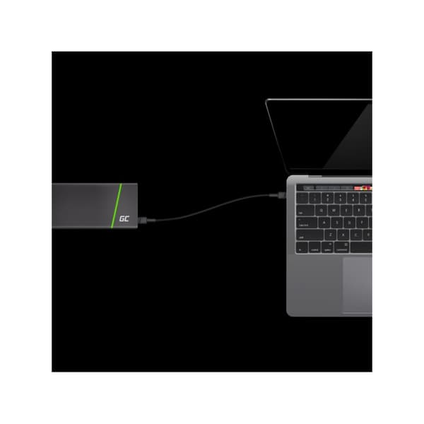 Green Cell KABGC31 USB-kabel USB 2.0 0,3 m USB C Sort