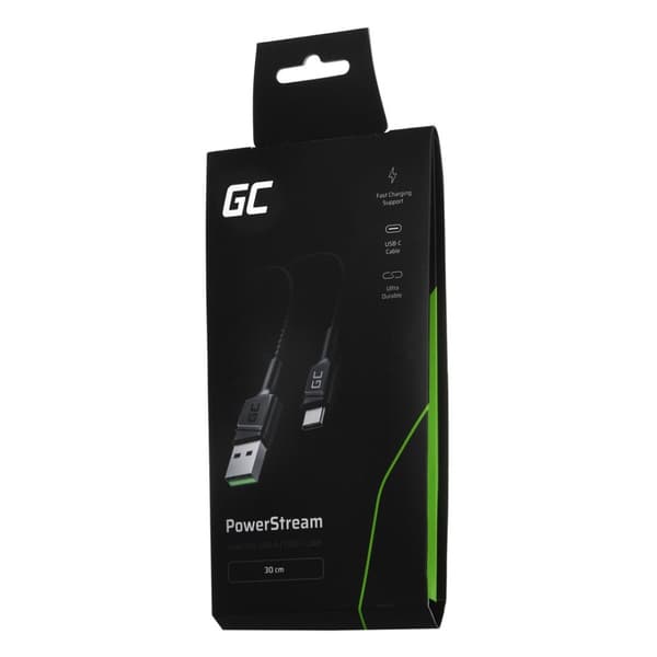 Green Cell KABGC25 USB-kabel 0,3 m USB A USB C Svart