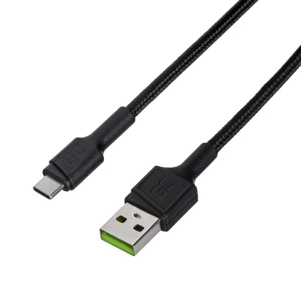 Green Cell KABGC25 USB-kabel 0,3 m USB A USB C Svart