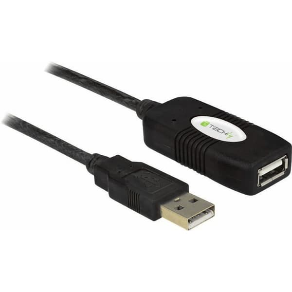 Techly Active förlängningskabel USB 2.0 höghastighet 10m IUSB-REP10TY