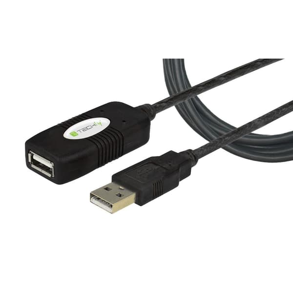 Techly Active forlængerkabel USB 2.0 højhastigheds 10m IUSB-REP10TY